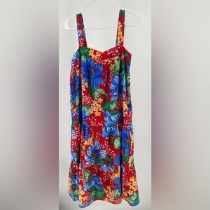 Casa de California floral summer‎ dress, vintage size Medium.